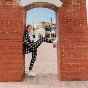 Rolla's Cropped Plaid Trousers Size 24